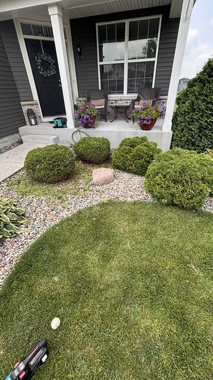 Front Entry Rock And Edging — landscaping in Waconia, MN