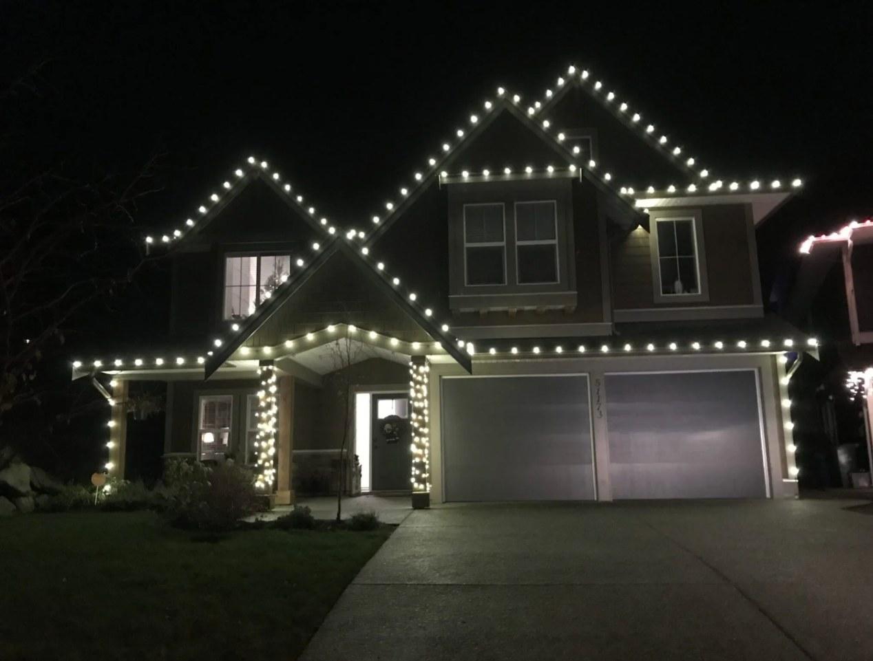 Christmas Light Hanging in Waconia, MN